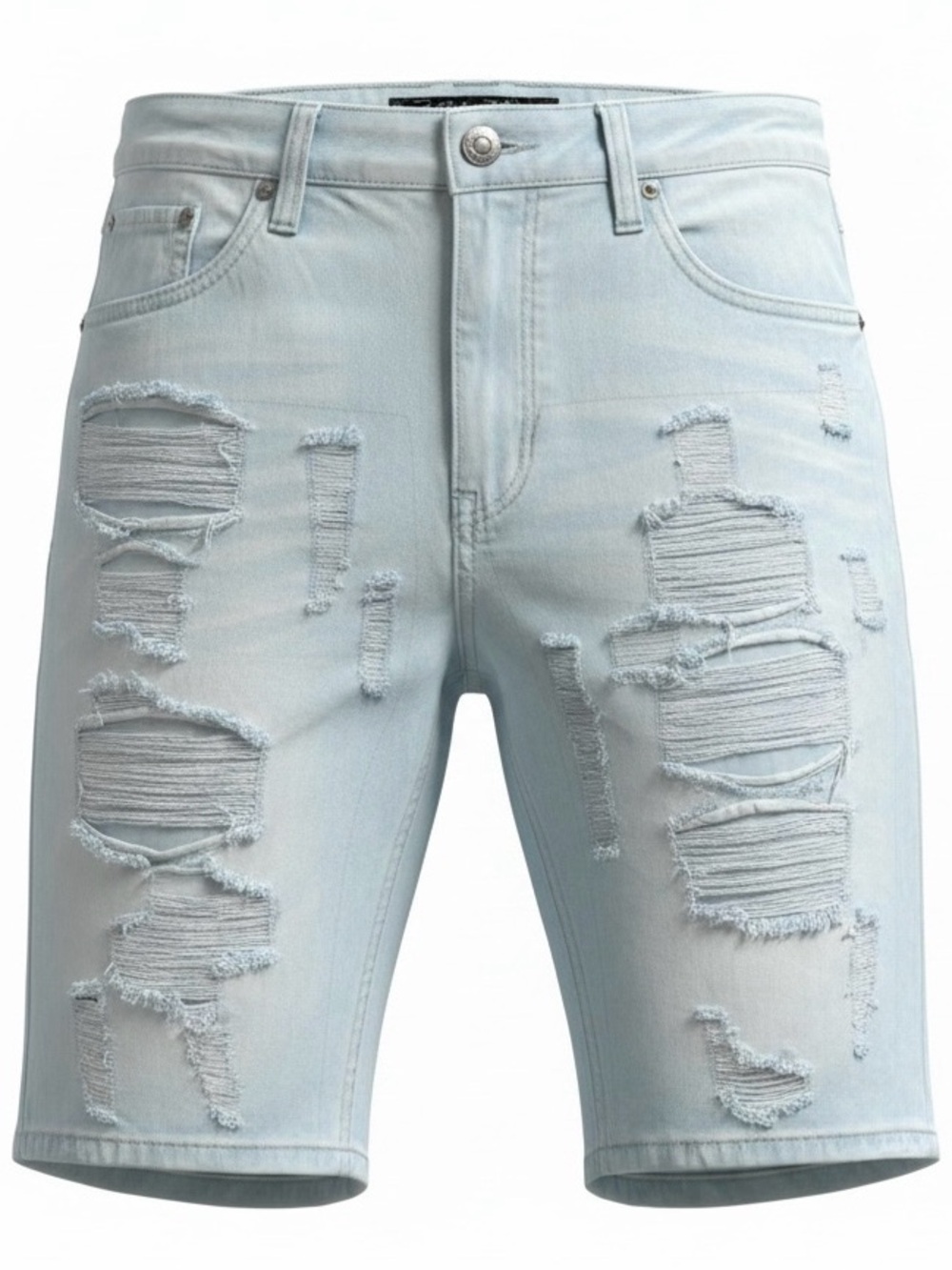 Men's Jean Denim Distressed Shorts by Heritage by America 1776 size 38-New